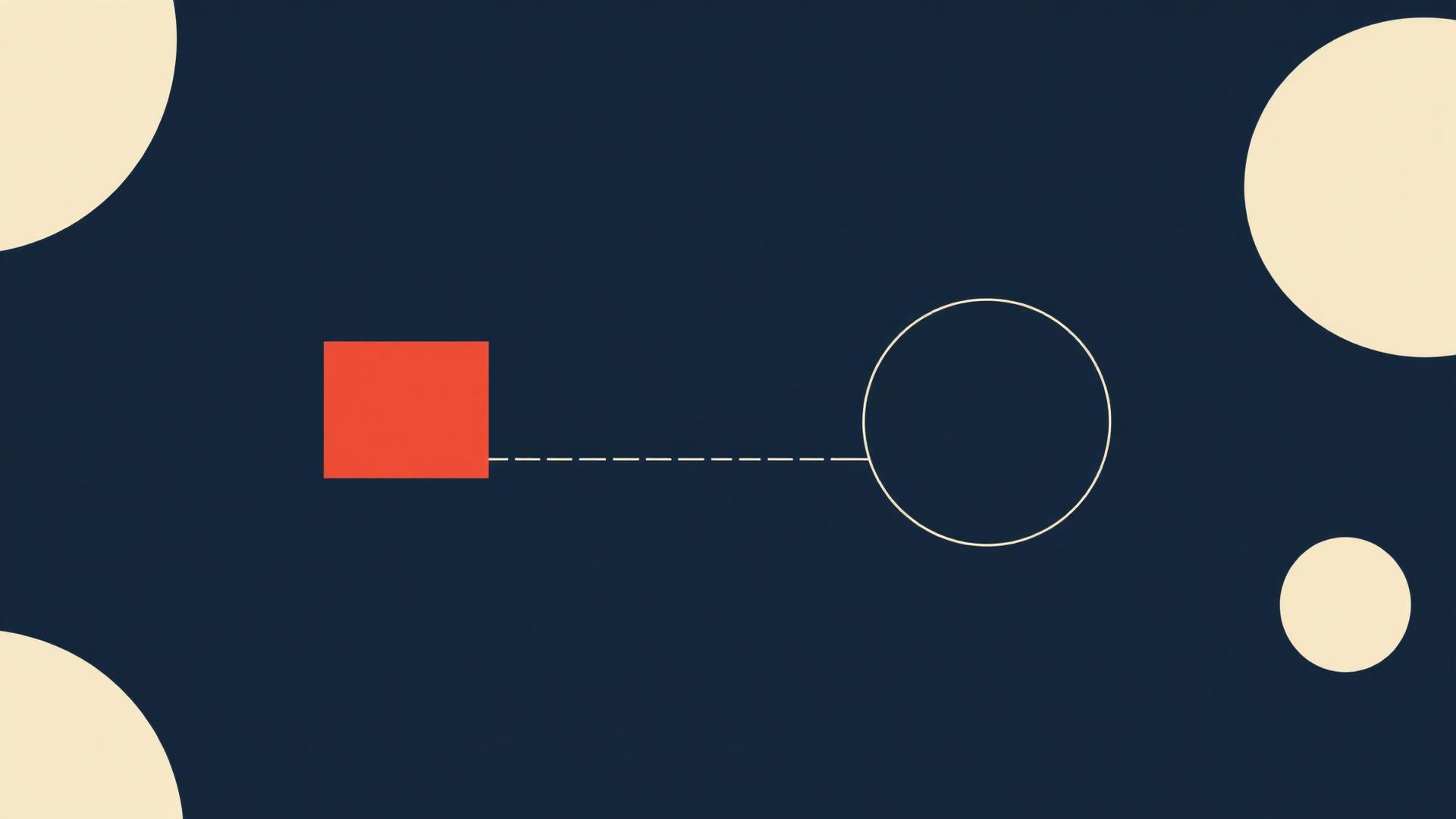 The distance between the two